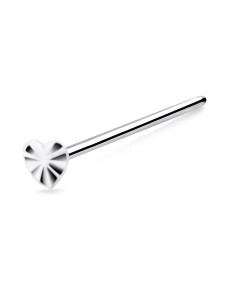 Hearts Twinkle Silver Straight Nose Stud NSKA-771